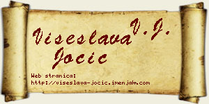Višeslava Jocić vizit kartica